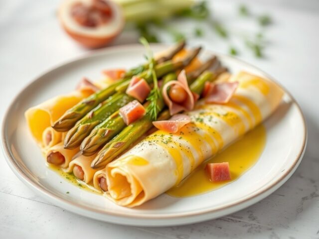 Asperges in filodeeg — AI-gegenereerde illustratie