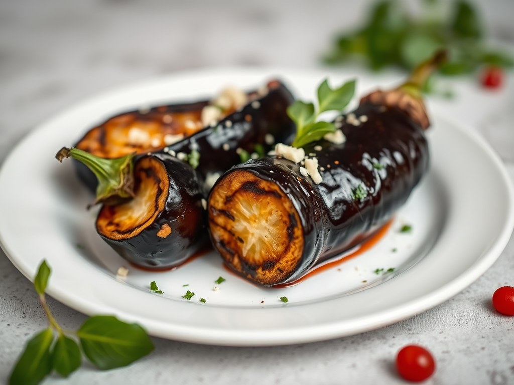 Aubergine, AI-gegenereerde illustratie