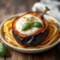 Aubergines uit de oven met mozzarella