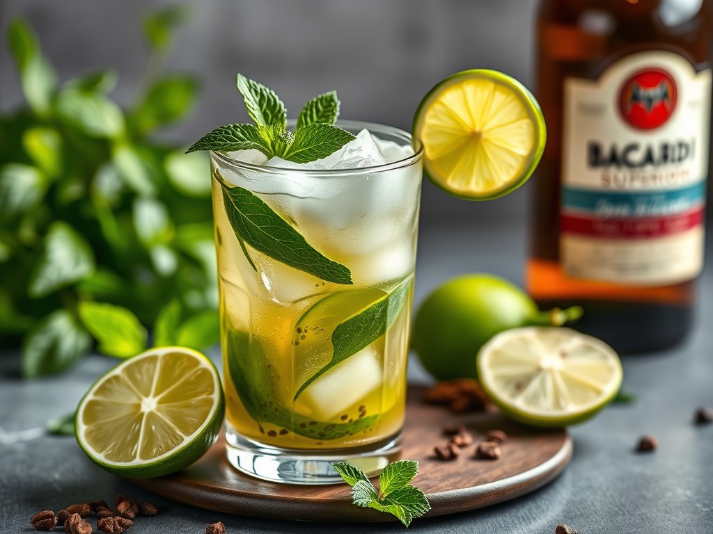 Authentieke Mojito, AI-gegenereerde illustratie