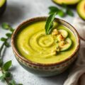 Avocado Komkommer Soep met Kokosmelk