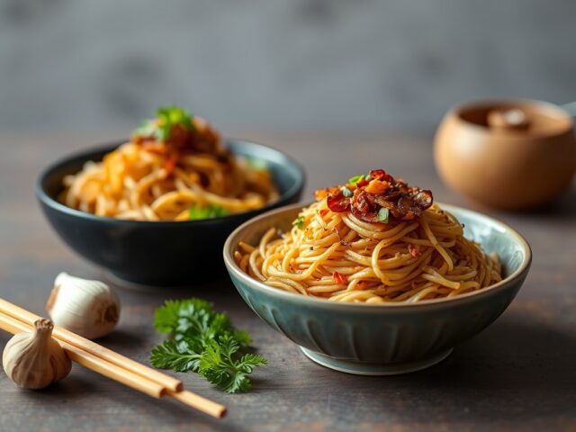 Bami Goreng (gebakken mie) — AI-gegenereerde illustratie