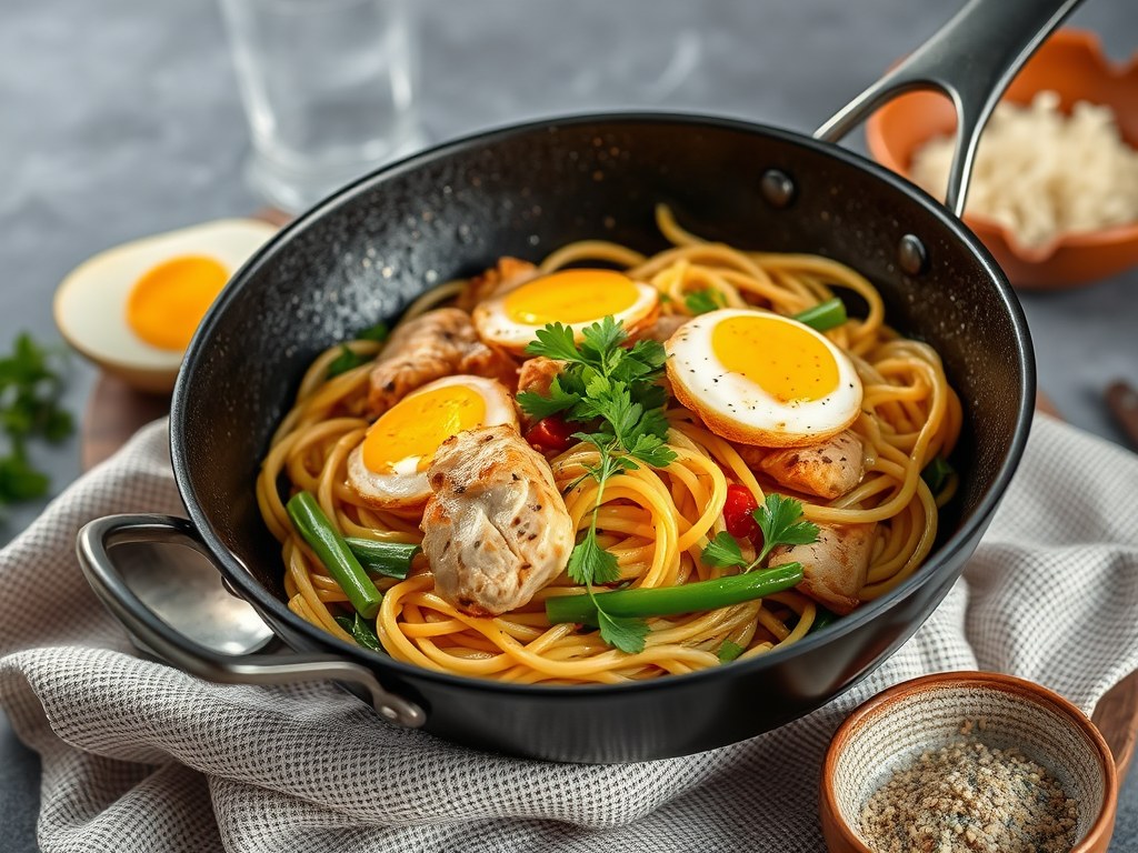 Bami loempia’s, AI-gegenereerde illustratie