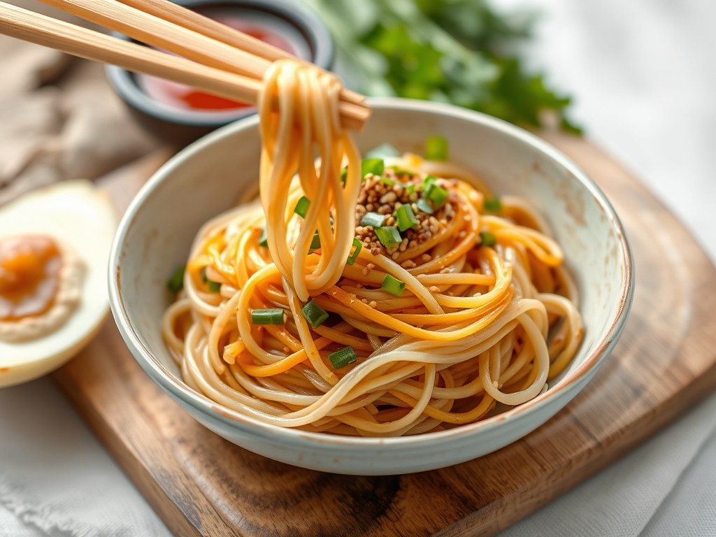 Bami met Sesam – Katjang Saus, AI-gegenereerde illustratie