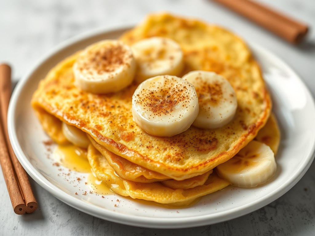 Banaan omeletjes, AI-gegenereerde illustratie