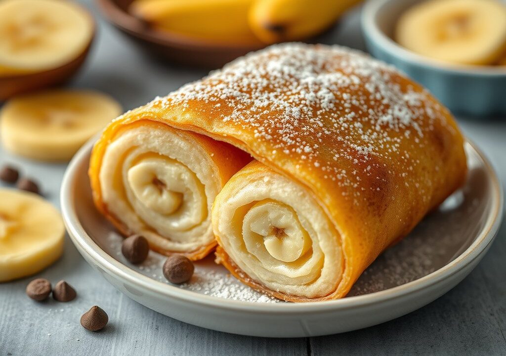 Banana enrolada, AI-gegenereerde illustratie