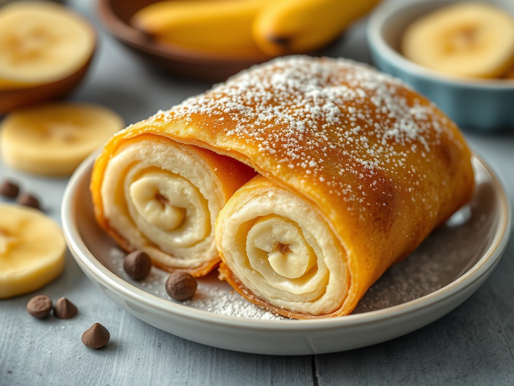 Banana enrolada, AI-gegenereerde illustratie