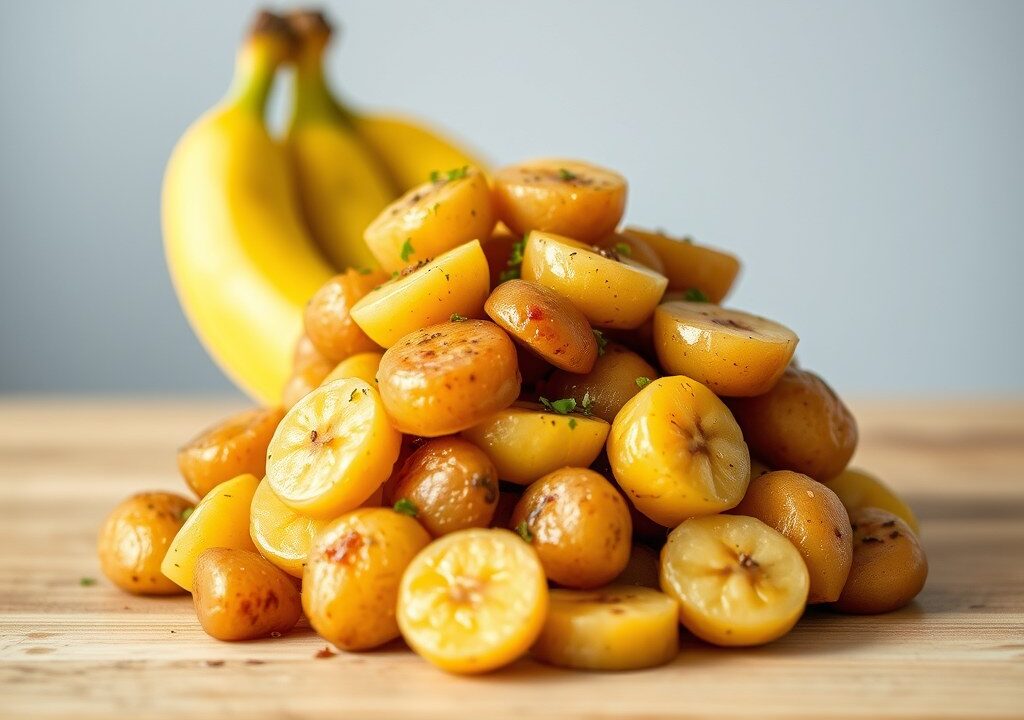 Bananen en aardappelen, AI-gegenereerde illustratie