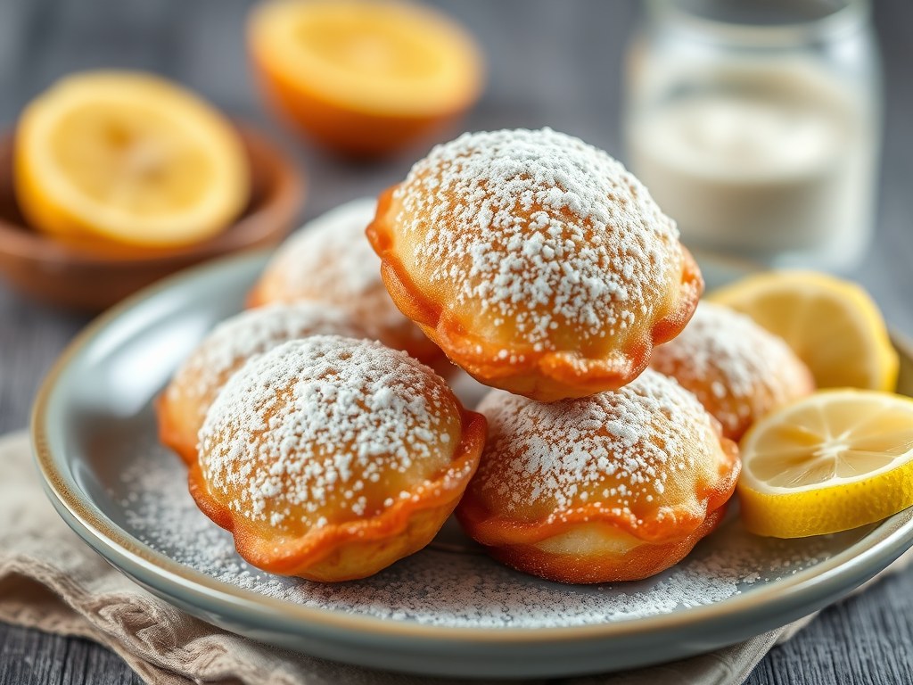 Bananenbeignets, AI-gegenereerde illustratie