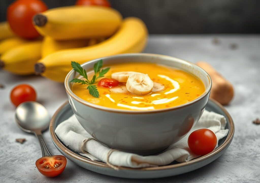Bananensoep — AI-gegenereerde illustratie