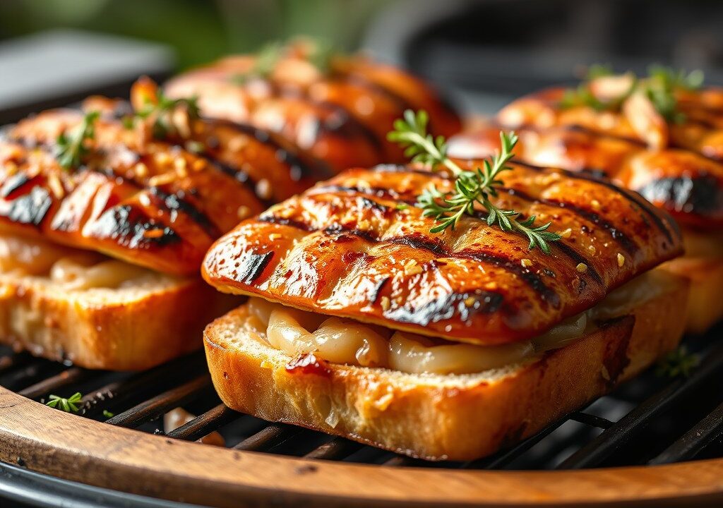 Barbecuebroodjes, AI-gegenereerde illustratie