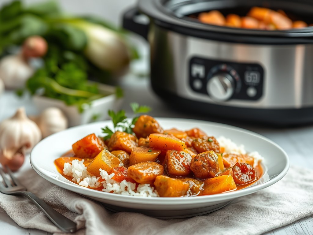 Barreado – Braziliaanse Stoofpot uit de Slow Cooker, AI-gegenereerde illustratie