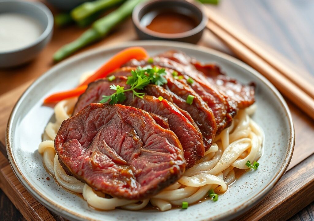 Bavette op Koreaanse Wijze — AI-gegenereerde illustratie