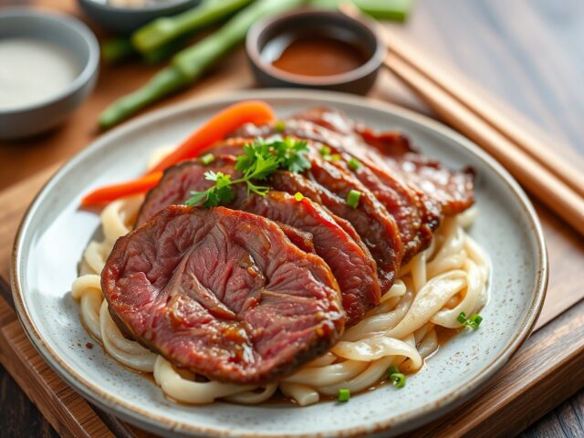Bavette op Koreaanse Wijze — AI-gegenereerde illustratie