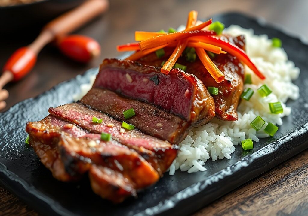 Bavette uit de Wok — AI-gegenereerde illustratie