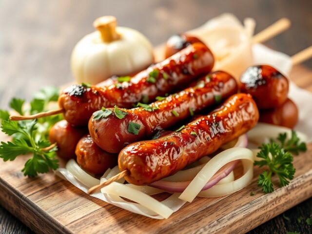 Bbq spiesjes voor kinderen??? — AI-gegenereerde illustratie