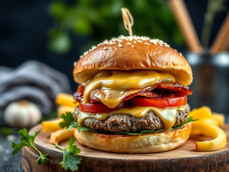 Best Backyard Burger — AI-gegenereerde illustratie