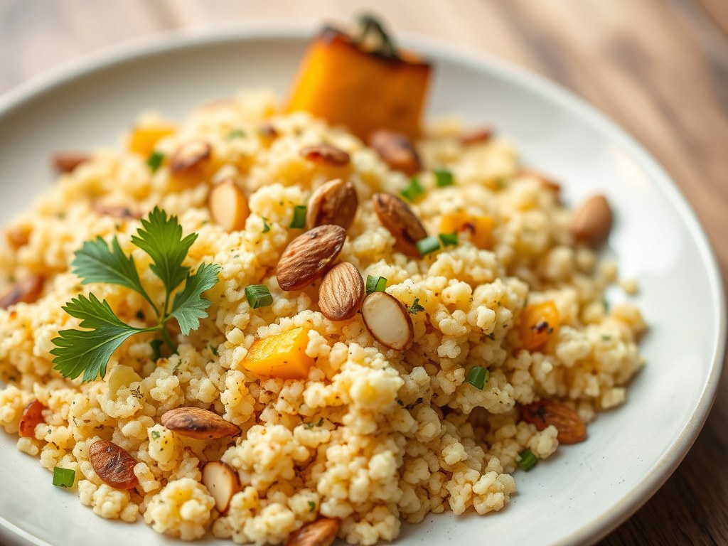 Bloemkool couscous, AI-gegenereerde illustratie