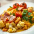 Bloemkool met ham en kerrie
