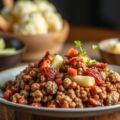 Bloemkoolpakketje met gehakt en spek