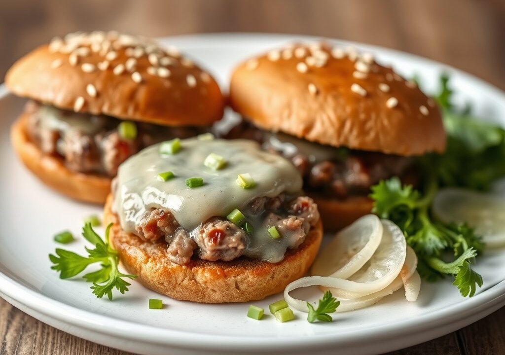 Blue burgertjes — AI-gegenereerde illustratie