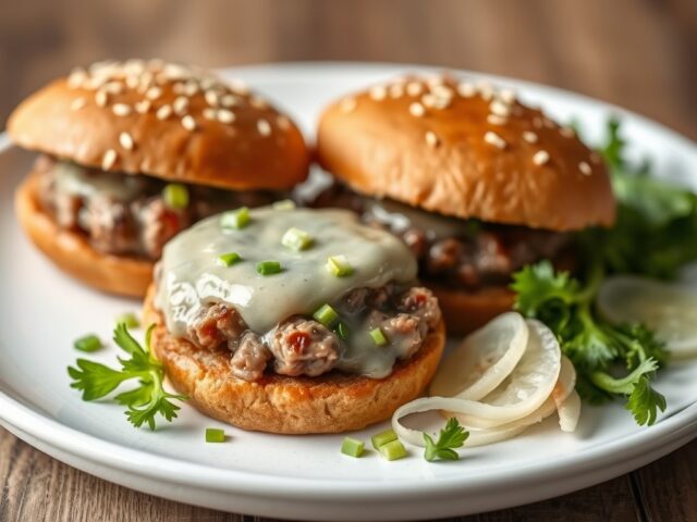 Blue burgertjes — AI-gegenereerde illustratie