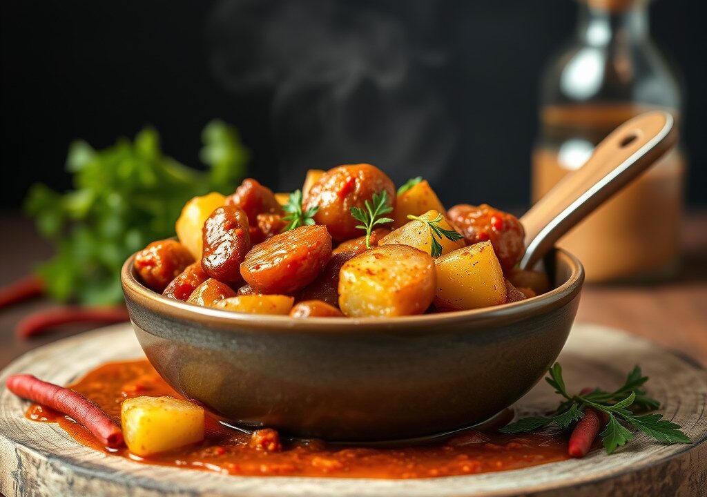 Boerenkoolstamppot spicy, AI-gegenereerde illustratie