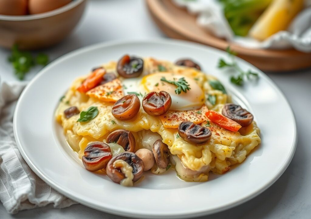 Boerenomelet met Oude Waerder of Blond Goud, AI-gegenereerde illustratie