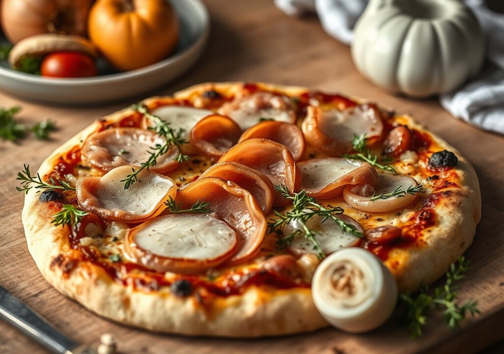 Boerenpizza, AI-gegenereerde illustratie