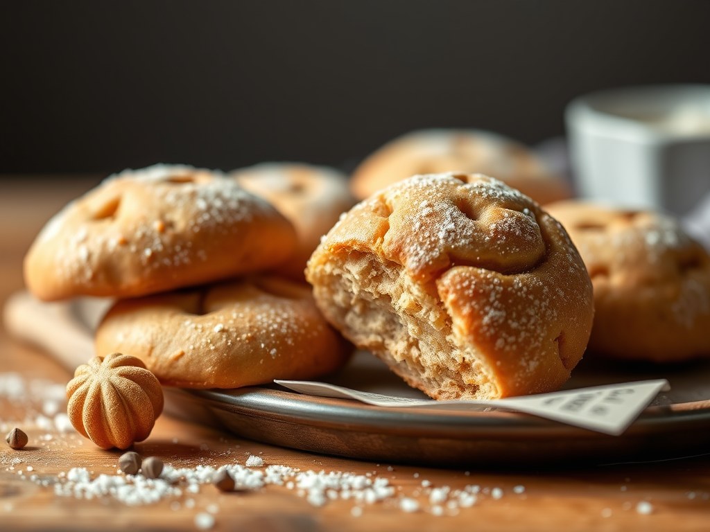 Boterkoek met 2 soorten gember, AI-gegenereerde illustratie