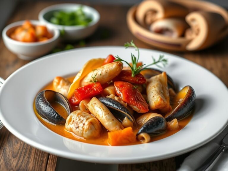 Bouillabaisse zoals in Marseille — AI-gegenereerde illustratie