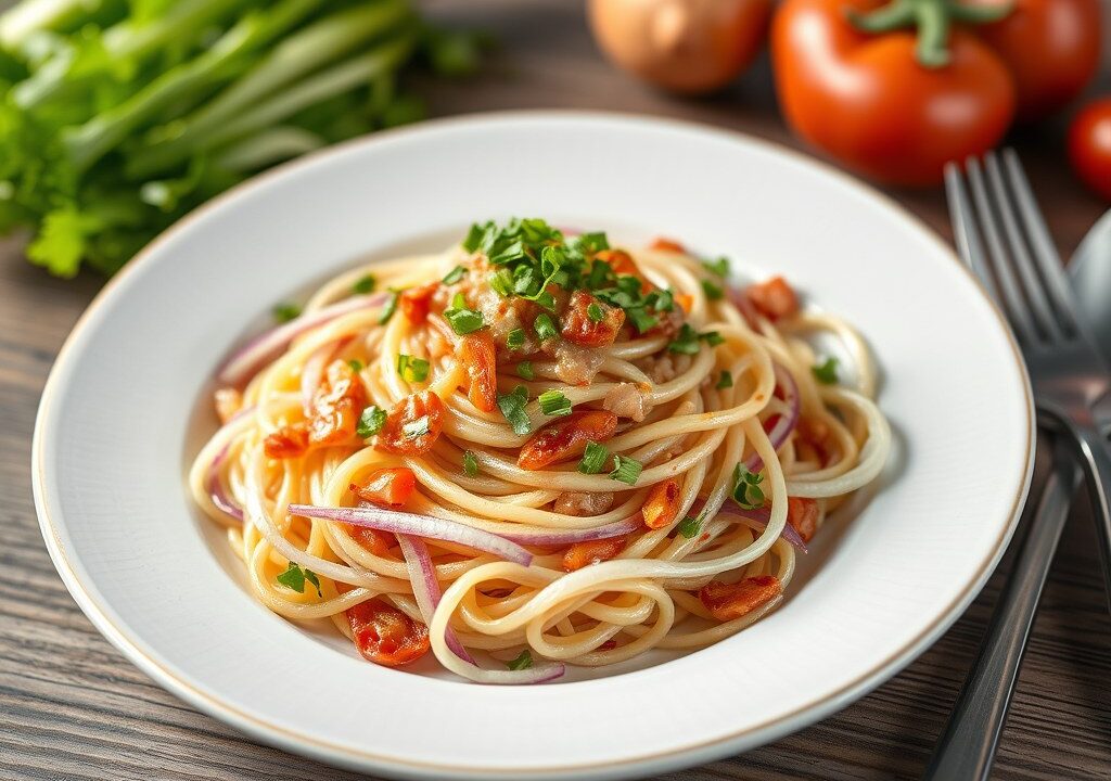 Bouilli salade, AI-gegenereerde illustratie