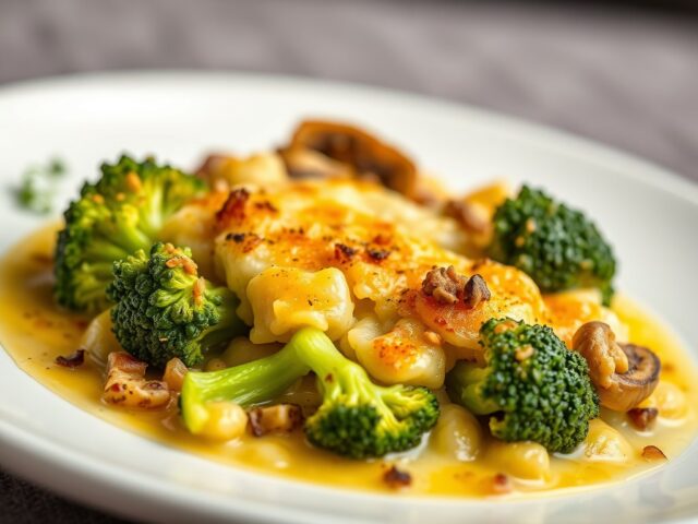 Broccoli Gratin — AI-gegenereerde illustratie