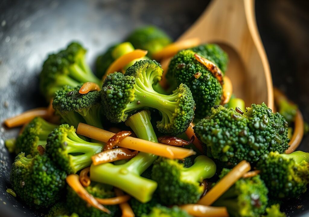 Broccoli met gember — AI-gegenereerde illustratie