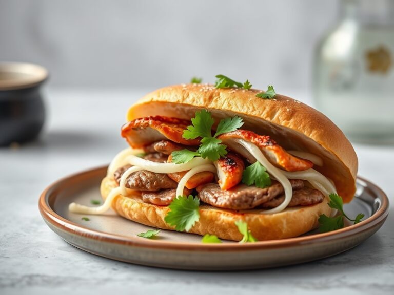 Broodje shoarma ala monique — AI-gegenereerde illustratie