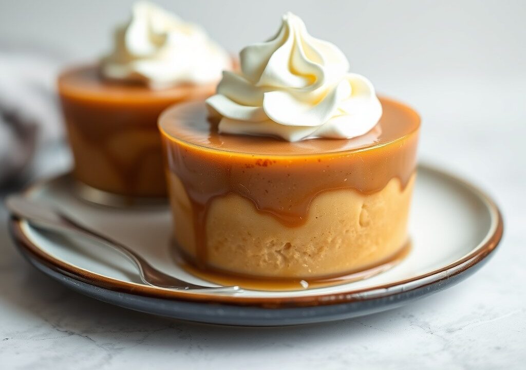 Butterscotch Pudding met Malt — AI-gegenereerde illustratie