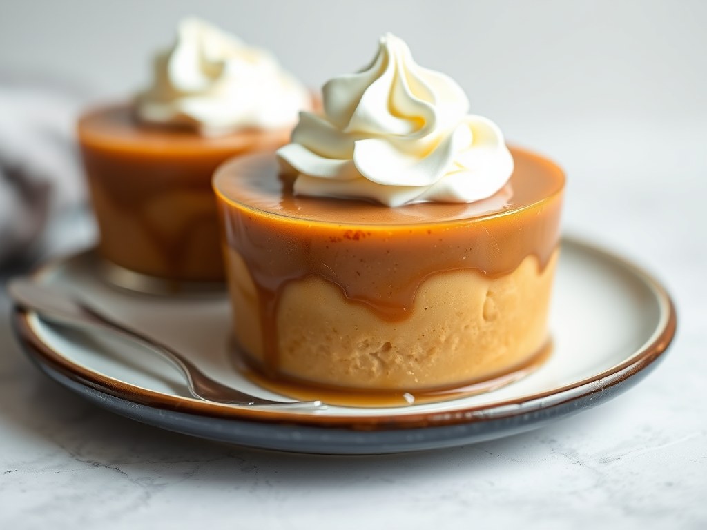 Butterscotch Pudding met Malt, AI-gegenereerde illustratie