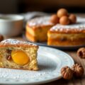 Cake van Brebiou en hazelnoten