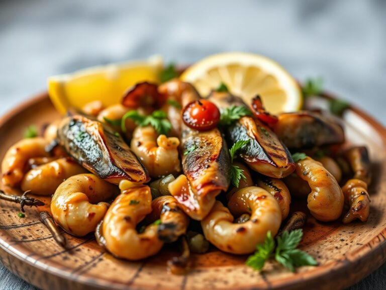 Calamares a la parilla en vinagreta (opm) — AI-gegenereerde illustratie