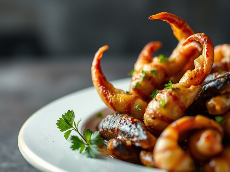 Calamares rebozados (in bierbeslag) — AI-gegenereerde illustratie