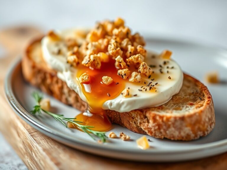 Camembert toast — AI-gegenereerde illustratie