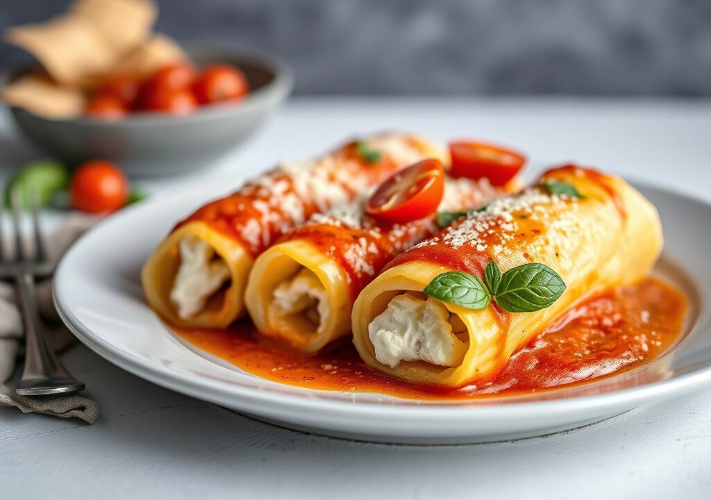 Cannelloni alla Napolitano — AI-gegenereerde illustratie