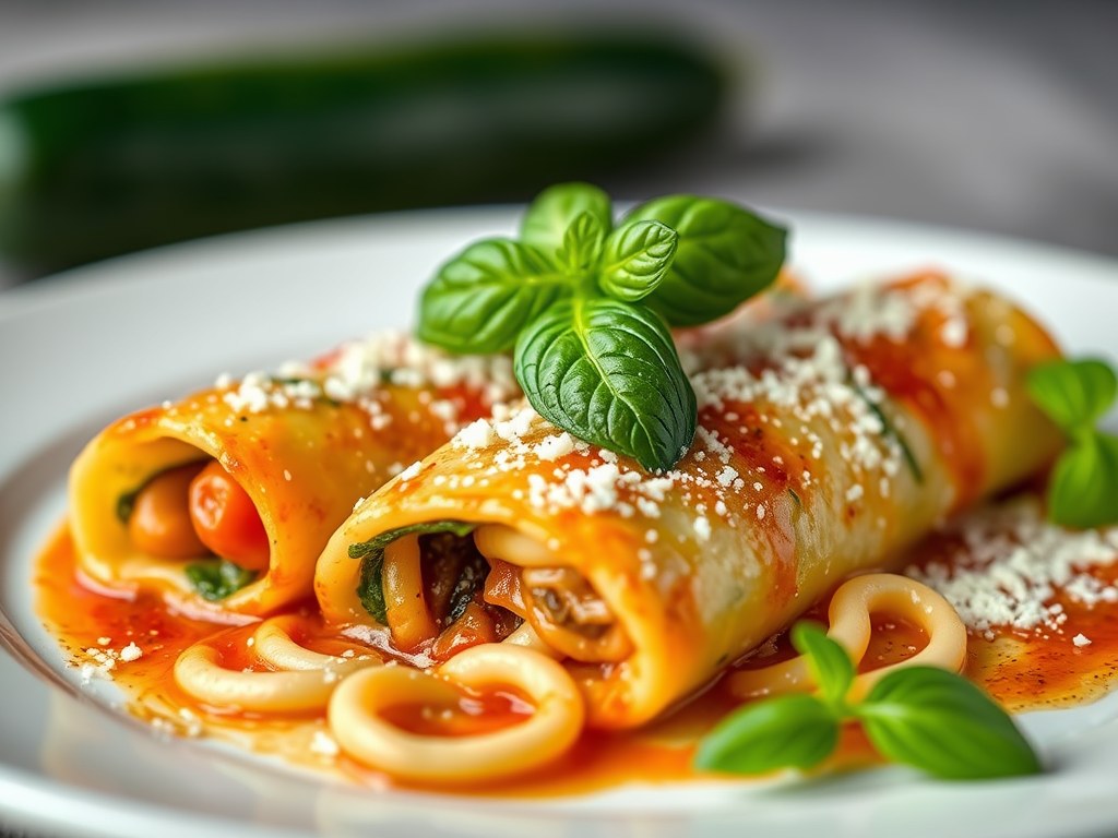 Cannelloni met kreeft, AI-gegenereerde illustratie