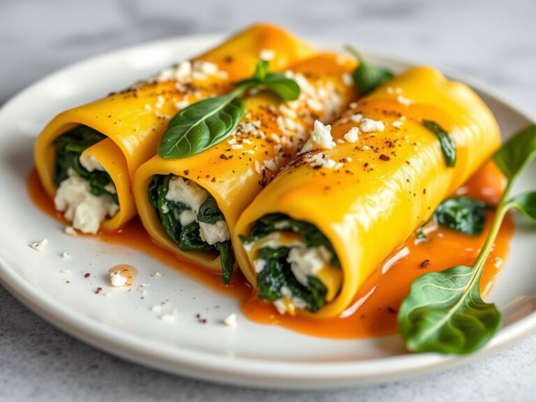 Cannelloni met spinazie en ricotta — AI-gegenereerde illustratie