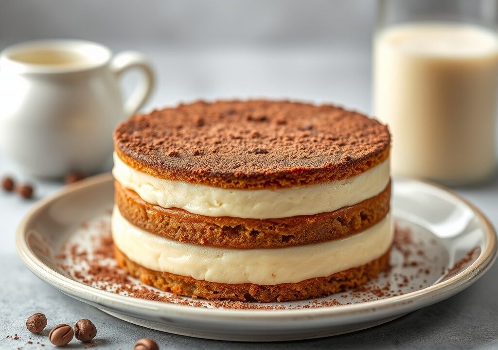 Cappuccino cake — AI-gegenereerde illustratie
