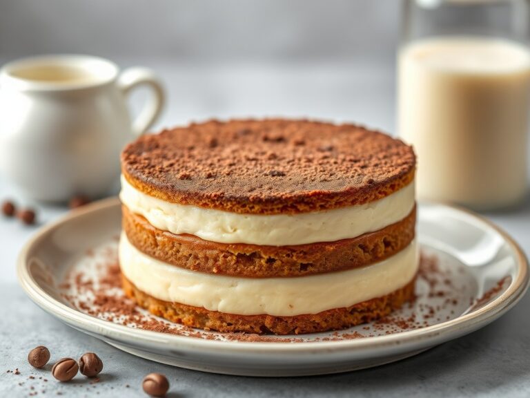 Cappuccino cake — AI-gegenereerde illustratie