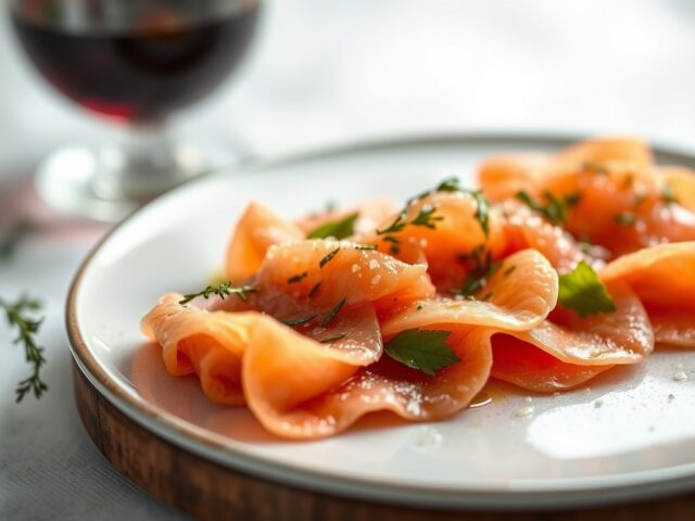 Carpaccio Alla Capponada — AI-gegenereerde illustratie