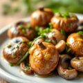 Champignons met vinaigrette