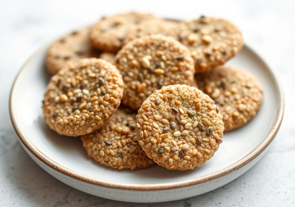 Chia crackers, AI-gegenereerde illustratie