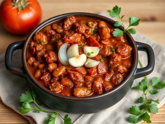 Chili con Carne III — AI-gegenereerde illustratie